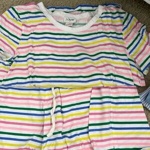 Adorable and super comfortable JCrew PJ’s in a size XS in both the top + bottoms